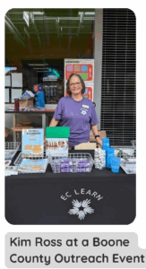 Kim Ross at a Boone County Outreach Event